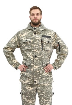 Костюм "СУМРАК" куртка/брюки, цвет: кмф "Цифра св.серый" , ткань: Рип-Стоп