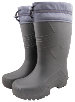 Сапоги ЭВА ВИКИНГ (ЖАНЕТТ) мужские, с надставкой, утепленные (вкл. чулок), серые (до -15°C)