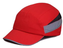 Каскетка защитная РОСОМЗ RZ BioT CAP (92216) красная (козырек 55 мм)