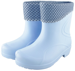 Полусапоги  ЭВА ВИКТОРИЯ (ЖАНЕТТ) женские, утепленные (флис), голубые