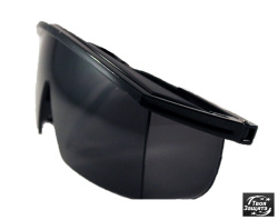 Очки открытые защитные ПРОФИ (2-1,2 PС) дымчатые (JL-D014-2) черная оправа