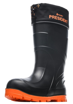 Сапоги ЭВА/ПУ 950-65/1 PW S (SPECI.ALL) муж., кевл. ст., шипы, утеплен., чер/оран(- 65°C)