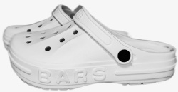 Сабо ЭВА С-01 (БАРС) с перфорацией и ремешком, белые