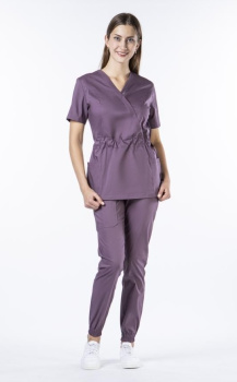 Костюм женский "Джеки" инжир, тк.Стрейч,120