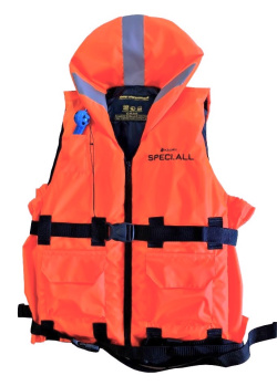 Жилет спасательный СЖ-90 (SPECI.ALL) ткань Оксфорд 240D, оранжевый