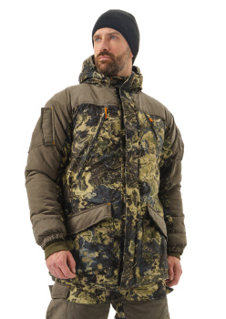 Костюм зимний «ГЕРКОН» куртка/брюки, цвет: кмф "ДЮНЫ/т.хаки", ткань: Алова/Финляндия