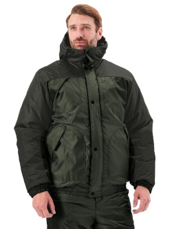 Костюм зимний «ВИХРЬ» куртка/полукомб. цвет: св.хаки/т.хаки, ткань: Кошачий глаз