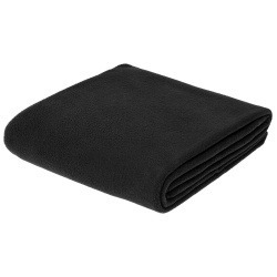 Флисовый плед Warm&Peace XL, черный 200х145 см