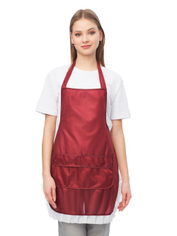 Фартук нейлоновый бордовый РАСПРОДАЖА 20%