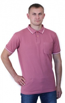 Рубашка-поло розовая