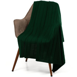 Плед Bambolay, темно-зеленый 110х170 см