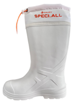 Сапоги ЭВА 10-45 БИЗОН КП S (SPECI.ALL) с надставкой, ком.подн.,кев.ст., утепл., белые (-45°С)
