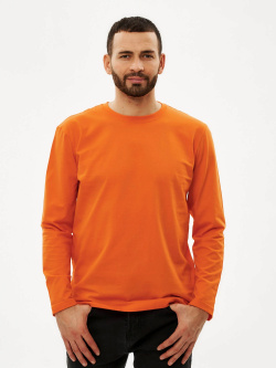 Футболка с длинными рукавами оранжевая