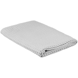 Полотенце вафельное Gentle, большое, светло-серое 70x140 см