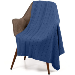 Плед Bambolay, синий (черника) 110х170 см