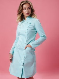 Халат женский "Алина" мятный, тк.Сатори