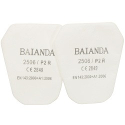 Предфильтр от пыли и аэрозолей BAIANDA 2506 P2R РОЗ (10 шт. в упаковке) (аналог 3М-5925)