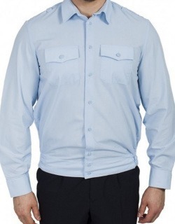 Рубашка Полиция дл.рукав на резинке (сорочка, св.голубой), Magellan (10007а004)