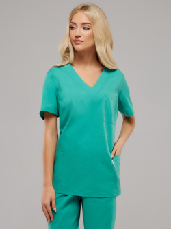 Костюм женский "Марта" зеленый, тк.Панацея