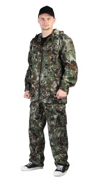 Костюм "ТУРИСТ 2" куртка/брюки цвет: кмф "Сетка зеленый", ткань: Твил Пич