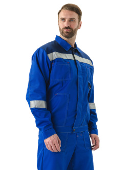 Костюм "ЛЕГИОН" куртка/полукомб. ВАСИЛЕК/Т.СИНИЙ