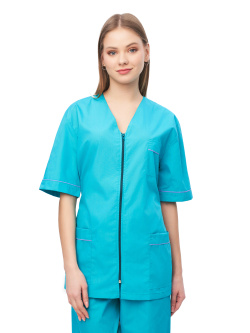 Костюм женский "Глория" бирюзовый с сиреневым