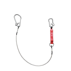 Строп из стального троса "ВОСТОК" с двумя карабинами и амортизатором тип аБ (1,5 м)
