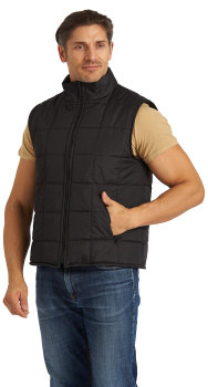 Жилет утеплённый "Каламбус", черный, тк.Дюспо