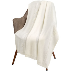 Плед Dantel, молочно-белый 110х170 см