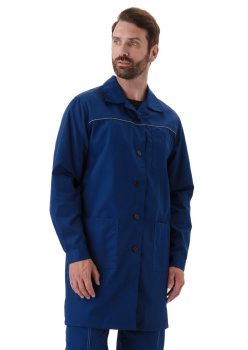 Халат мужской "Валент" т-синий