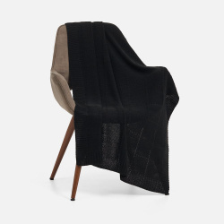 Плед Quadrisma, черный 90x160 см