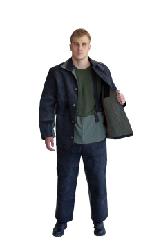 Костюм мужской ФОГУ огнестойкий со спилком (куртка, брюки)