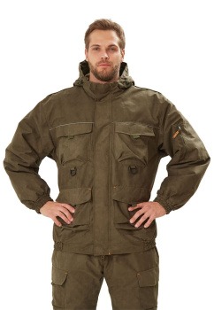 Костюм демисезонный "БАРС-ВЕСНА/ОСЕНЬ" куртка/брюки, цвет: олива, ткань: Канада