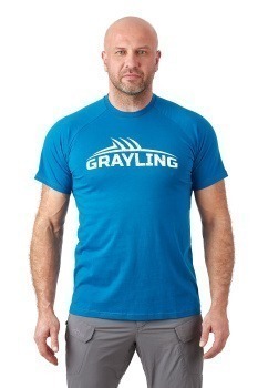 Футболка GRAYLING Logo T-Shirt (Лого) (хлопок, синий) GTS-02BL