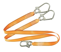 Строп двойной ленточный "ОкаПром" с двумя карабинами тип Ад (лента, КА3,КА3,КТ1)