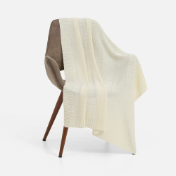 Плед Quadrisma, белый (молочный) 90x160 см