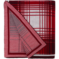 Плед Duotone, красный с белым 100х160 см