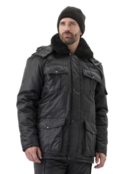 Куртка мужская "Охрана " зимняя черная