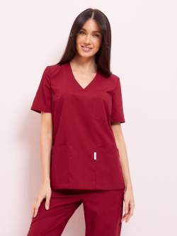Костюм женский "Марта" бордовый, тк.Панацея