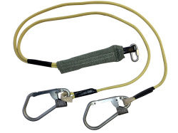 Строп двойной канатный с аморт. "ОкаПром" и карабином тип аВд (Ог, КА3, КА3, Кс) (огнеупорный)