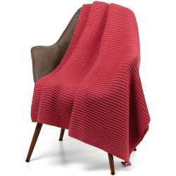 Плед Quill, красный (коралл) 110x170 см