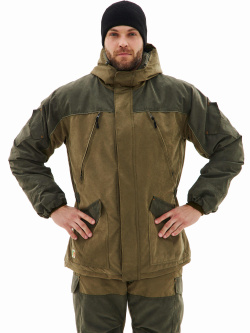 Костюм "ГЕРКОН-ВЕСНА/ОСЕНЬ" куртка/брюки цвет: ХАКИ/Т.ОЛИВА, ткань: Финляндия