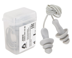 Беруши противошумные многоразовые со шнурком JEM-41 Jeta Safety 33 дБ в боксе 