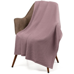 Плед Ornato, розовый (пыльная роза) 110х170 см