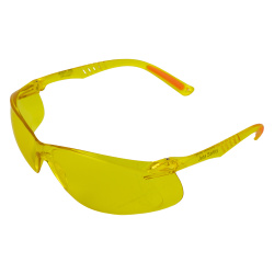 Очки защитные открытые JSG-7680A OPTIC FIT Jeta Safety, покрытие от царапин и запотевания, янтарные