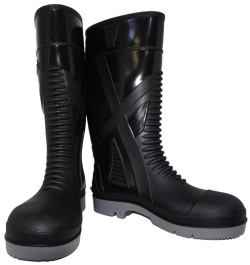 Сапоги усиленные ПВХ ЮСХП2-3803СТ ГРАНИТ (ЮНИС) комп. подносок и кевларовая стелька, черные