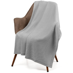 Плед Ornato, серый (дымчатый) 110х170 см