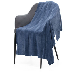 Плед Rombus, синий меланж (джинс) 110x170 см