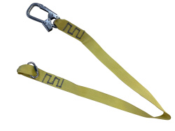 Строп ленточный "ОкаПром" с двумя карабинами тип А (Ог, КТ1, КС) (огнеупорный)