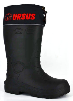 Сапоги ЭВА 960-41 AS (URSUS) с надставкой, утепленные (вкл. чулок), черные (-40°С)